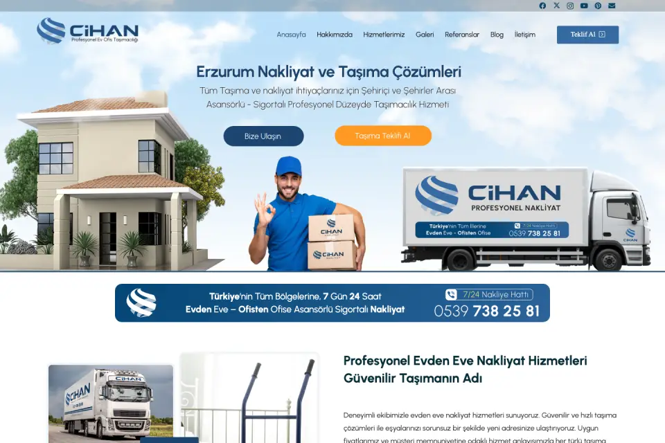 Cihan Evden Eve Nakliyat site önizlemesi