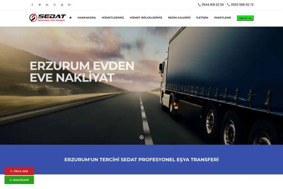 Erzurum Evden Eve site önizlemesi