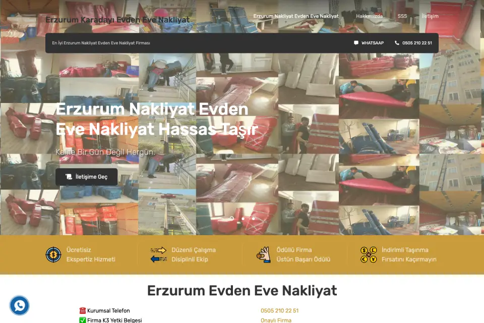 Erzurum Nakliyat site önizlemesi