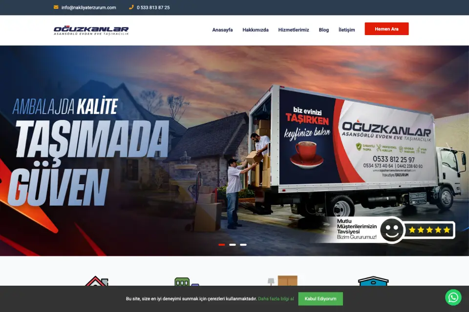 Oğuzkanlar Evden Eve Nakliyat site önizlemesi